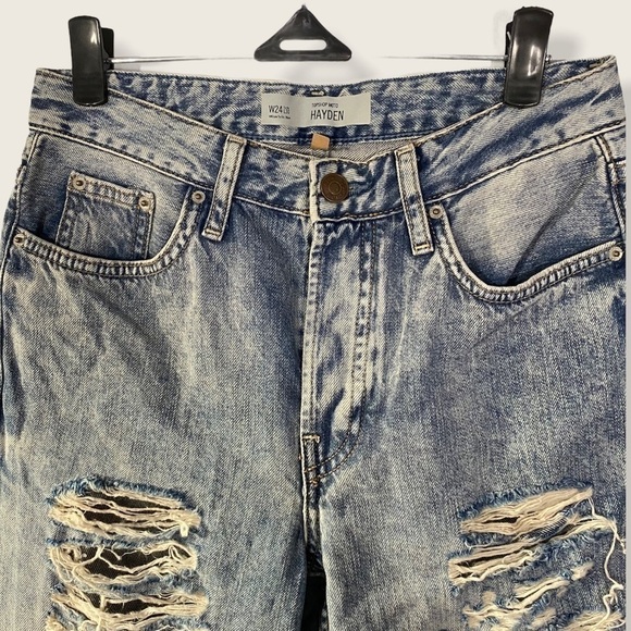 TOPSHOP Motto Hayden Ripped Jeans size 24 - Picture 4 of 7